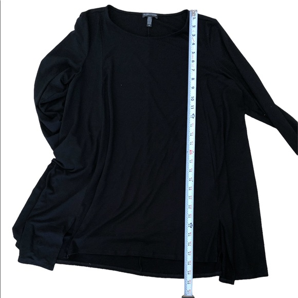 Eileen Fisher, Black Long Tunic, Size Large - Picture 7 of 8
